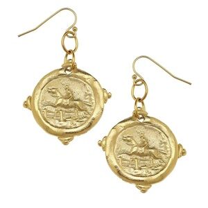 Equestrian drop earrings by Susan shaw
